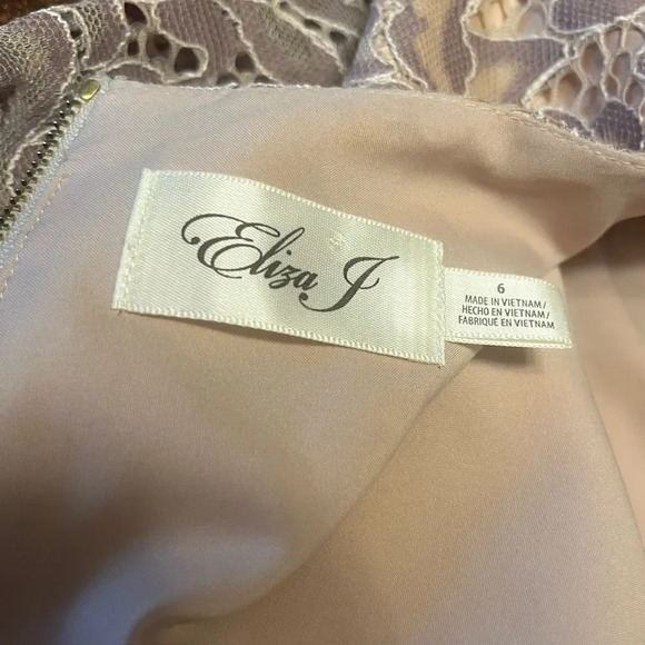 Eliza J Fit & Flare Lace Dress Sz 6 - Picture 12 of 12